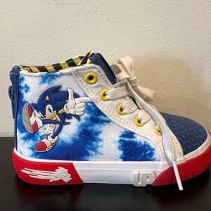 Blue and Red High-Top Sneakers Sonic The Hedgehog